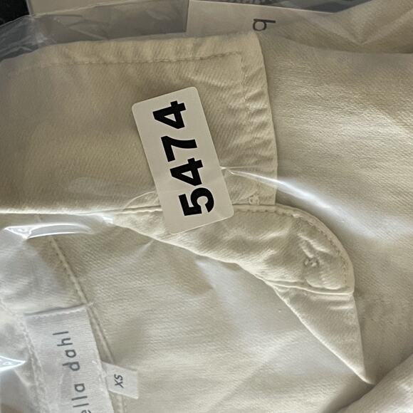 Bella Dahl Top Womens XS Ivory 2 Pocket Oversized Button Up Minimal Neutral NEW - Picture 13 of 13